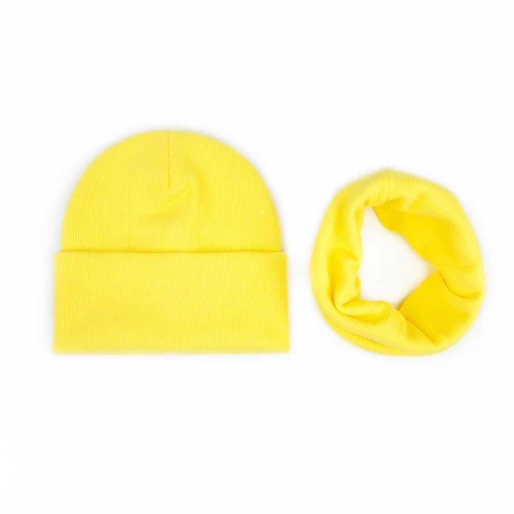Шапка со снудом Luxyart унисекс р. 50-60 Желтый (TL-316) - фото 1