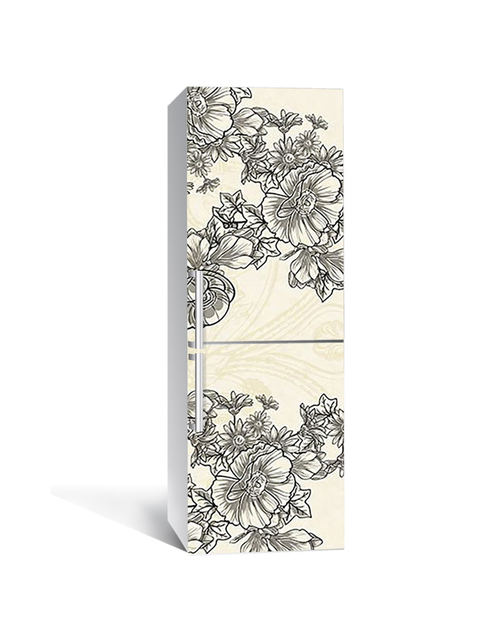 Наклейка 3D на холодильник Zatarga "Зарисовки юного художника" виниловая 650х2000 мм