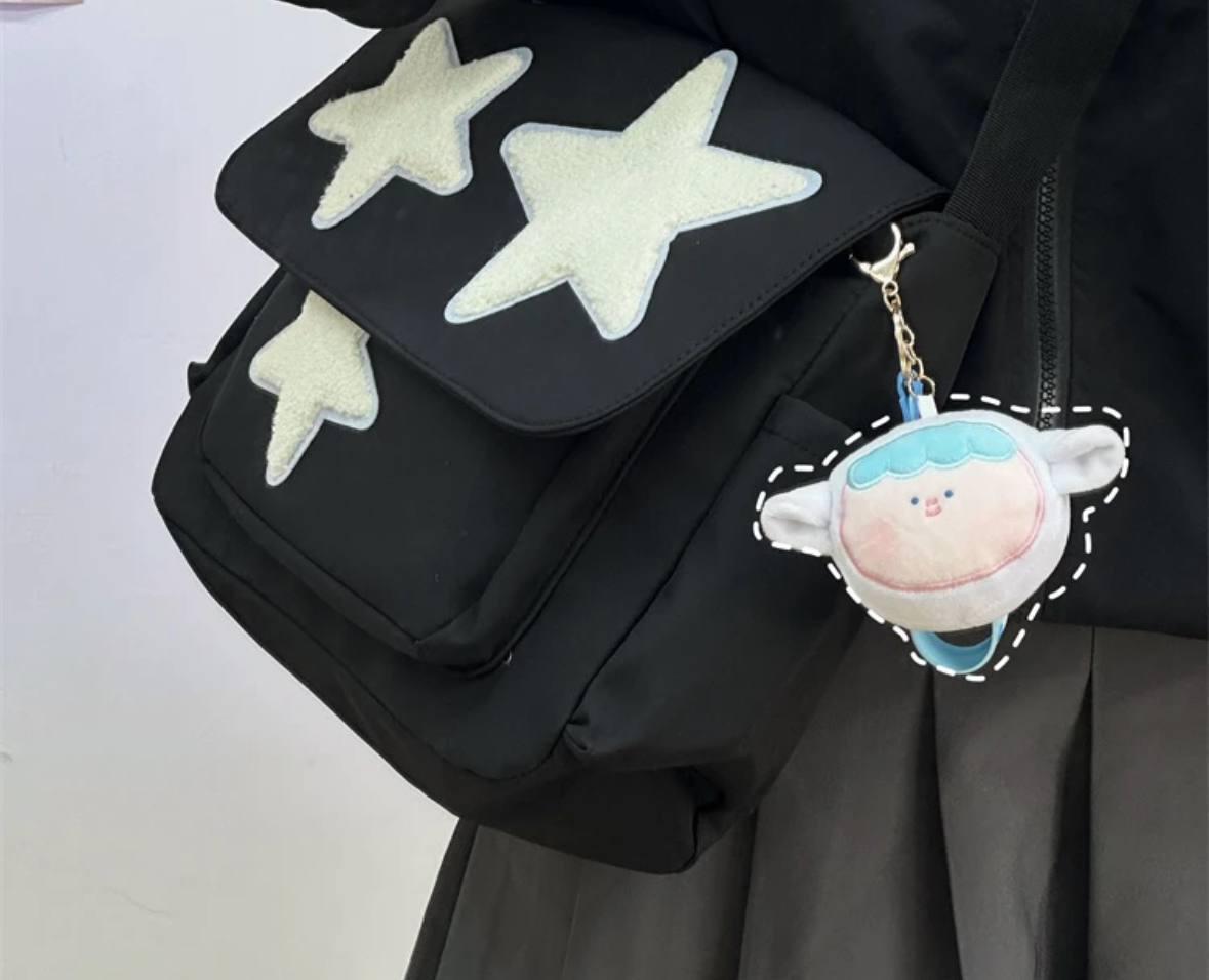 Сумка для девочки для школы/института с карманами в японском стиле Черный - фото 6 Сумка для девочки для школы/института с карманами в японском стиле Черный - фото 6