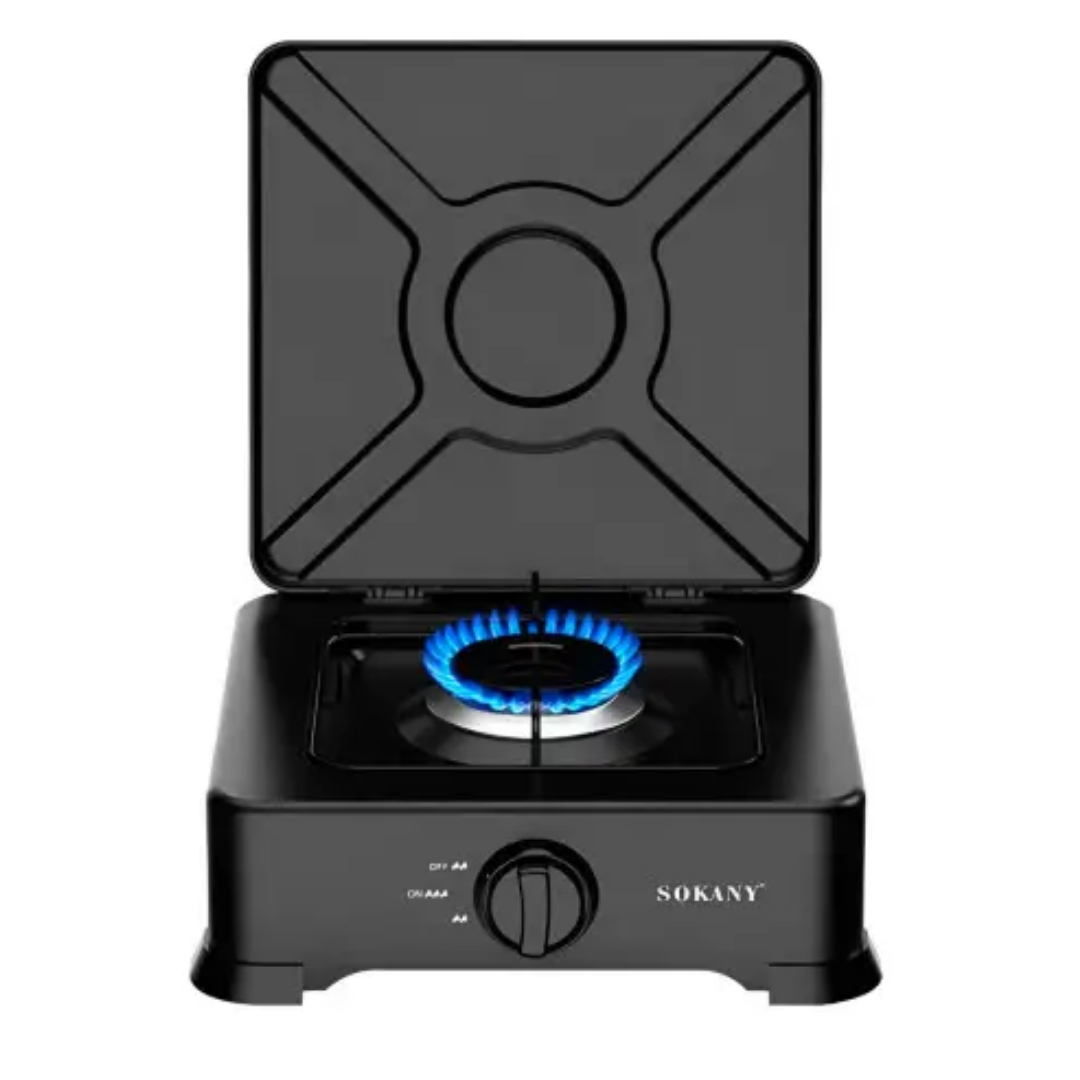 Настольная газовая плита Sokany SK-07005 одноконфорочная для баллонного газа.