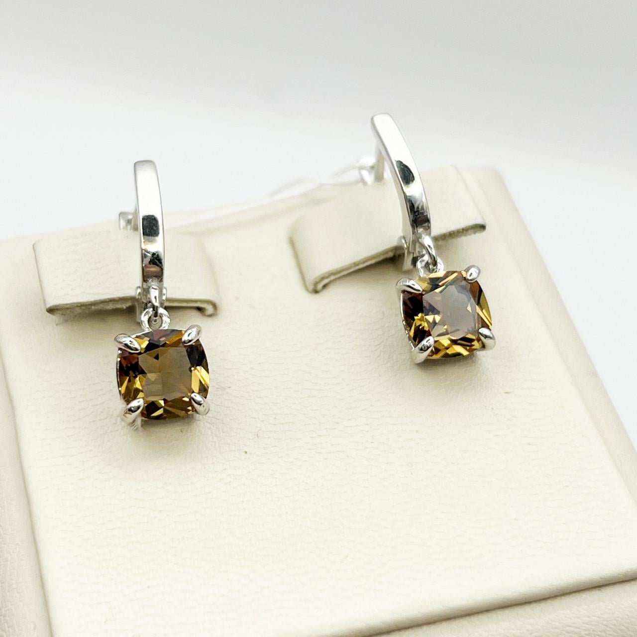 Серебряные серьги с султанитом 4,94 г (2462180271)