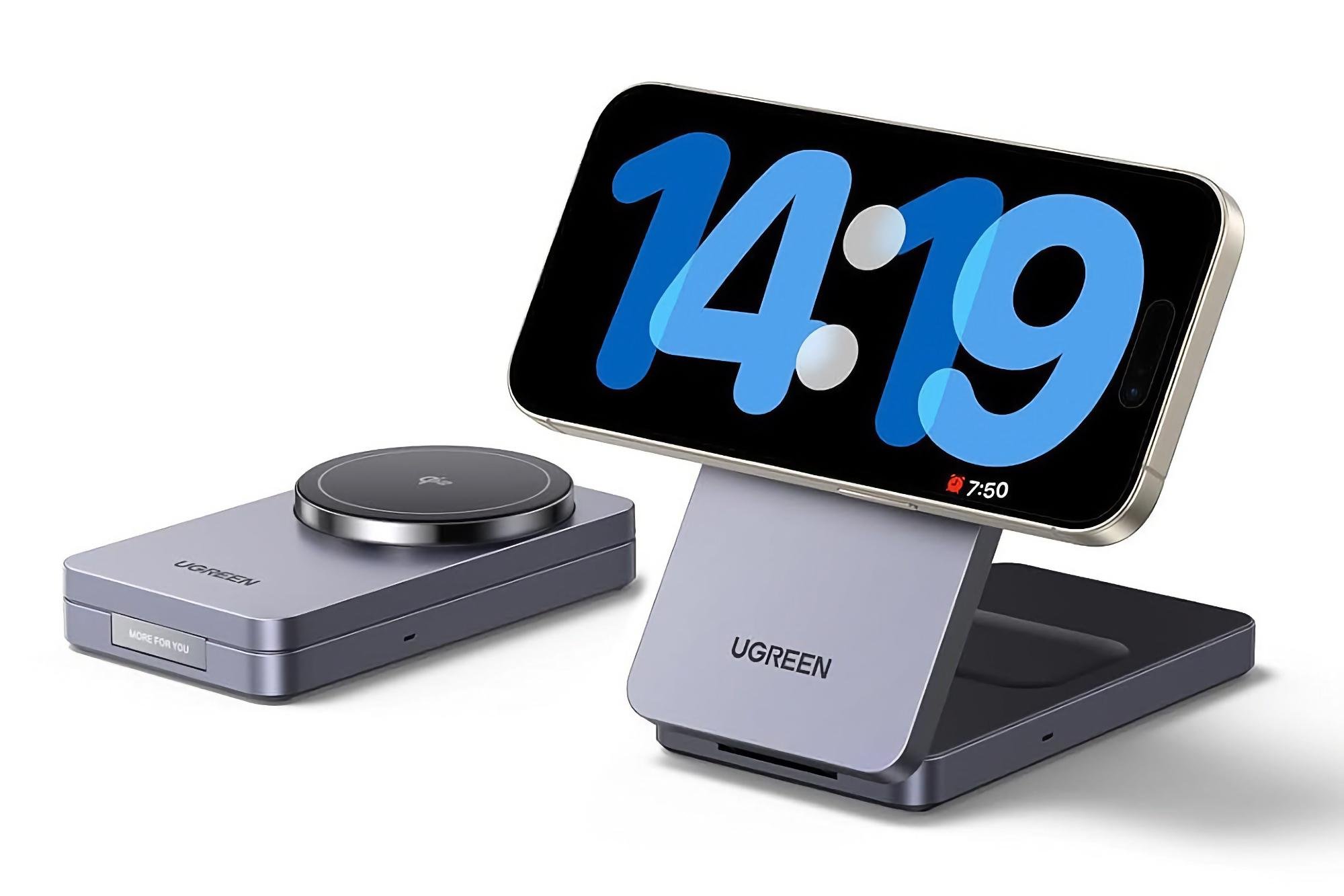 Зарядное устройство безпроводное UGREEN Qi2 W706 MagFlow 20W Grey (45023) - фото 9 Зарядное устройство безпроводное UGREEN Qi2 W706 MagFlow 20W Grey (45023) - фото 9