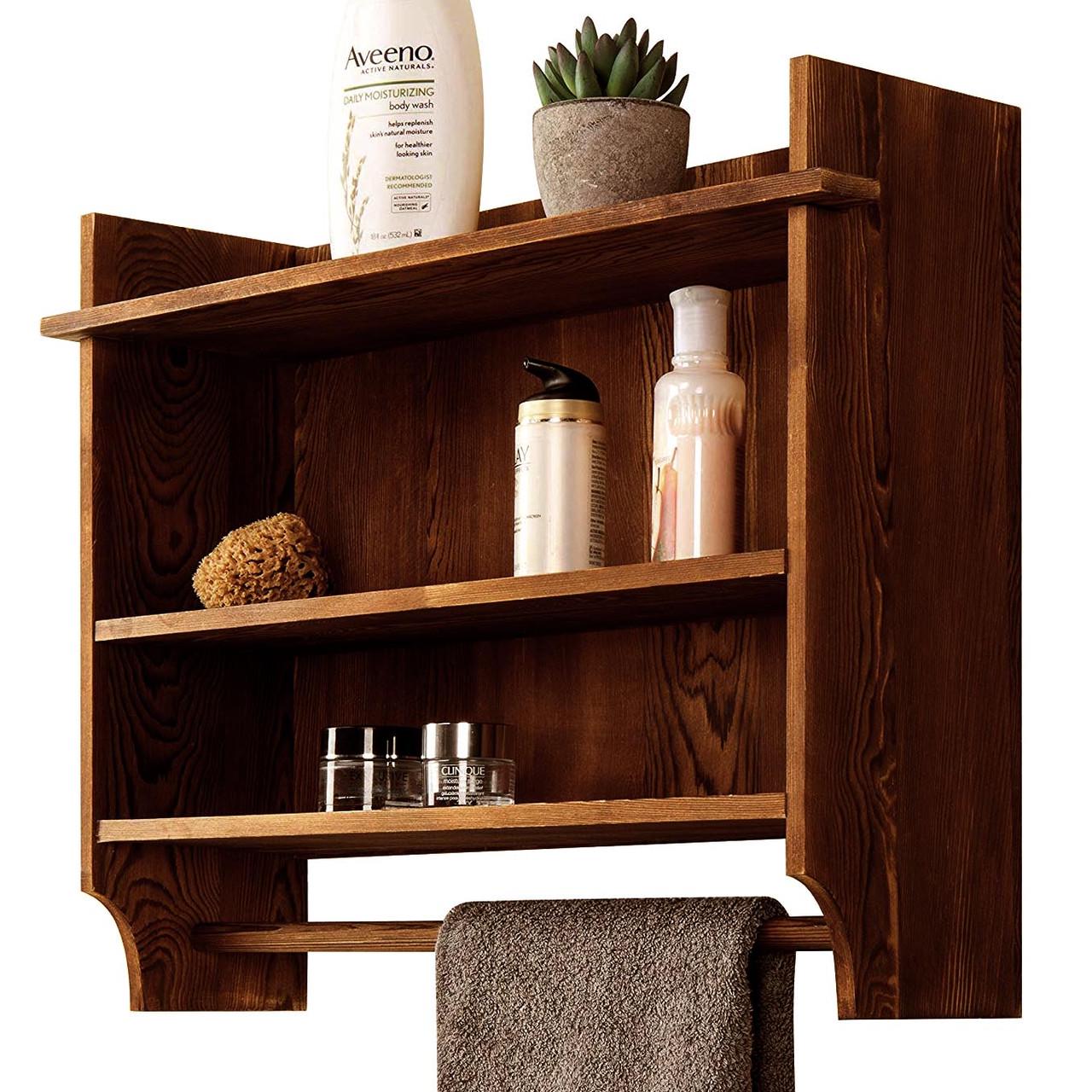 Полка для ванной из дерева Баден Латте (ВНП/003016)