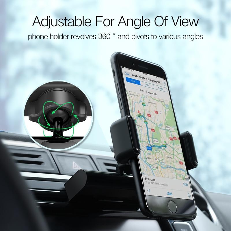 Автотримач в CD слот Ugreen Car Mount 360° Чорний - фото 3