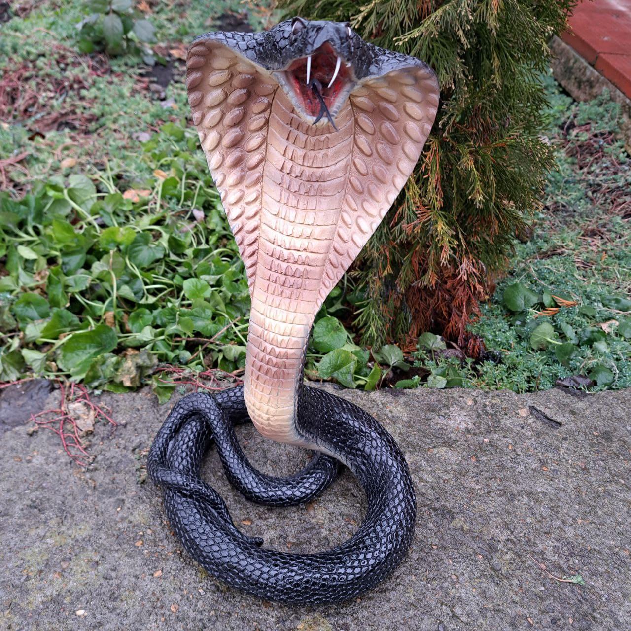 Статуетка Змія Кобра Чорний (4183) - фото 3