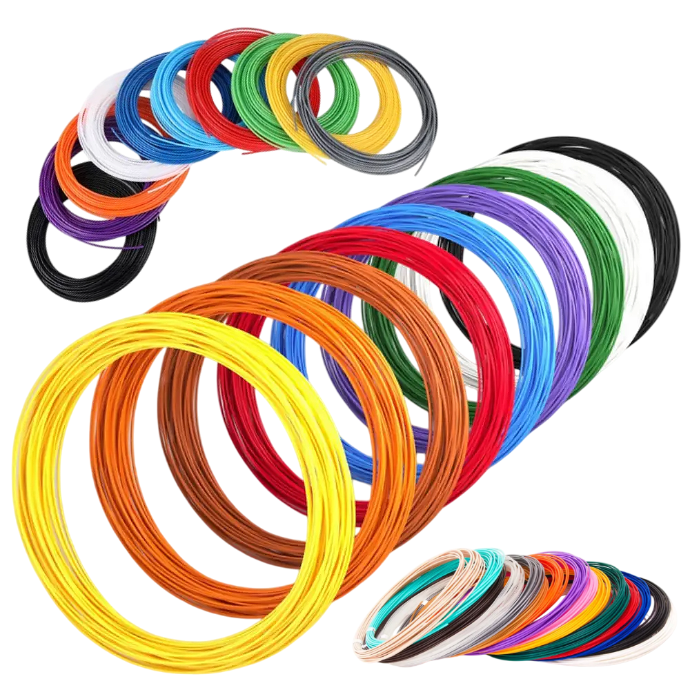 Пластик PLA для 3D ручки 20 цветов 200 м (0175)