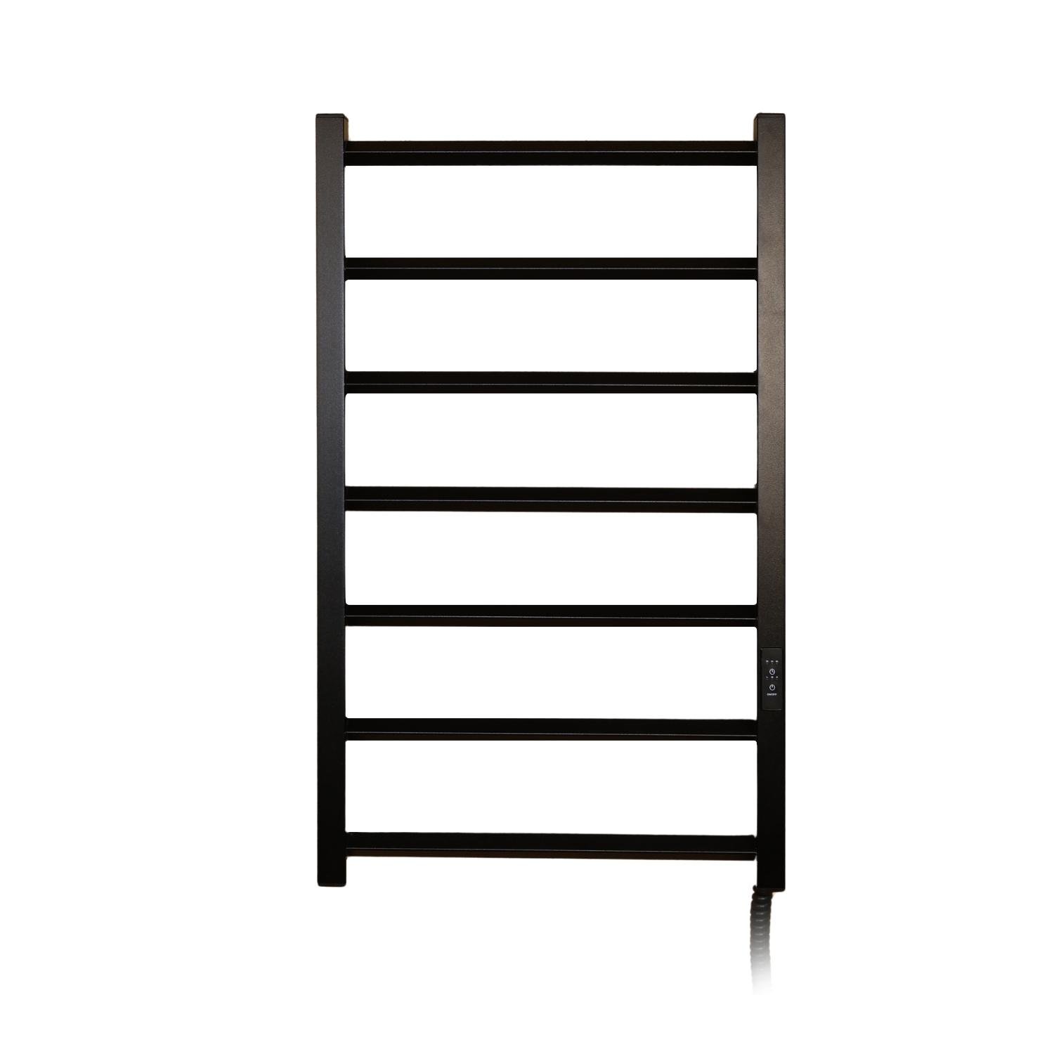 Полотенцосушитель электрический Carino Paolo с контроллером 790x490 мм Черный матовый (PA7937FВM)