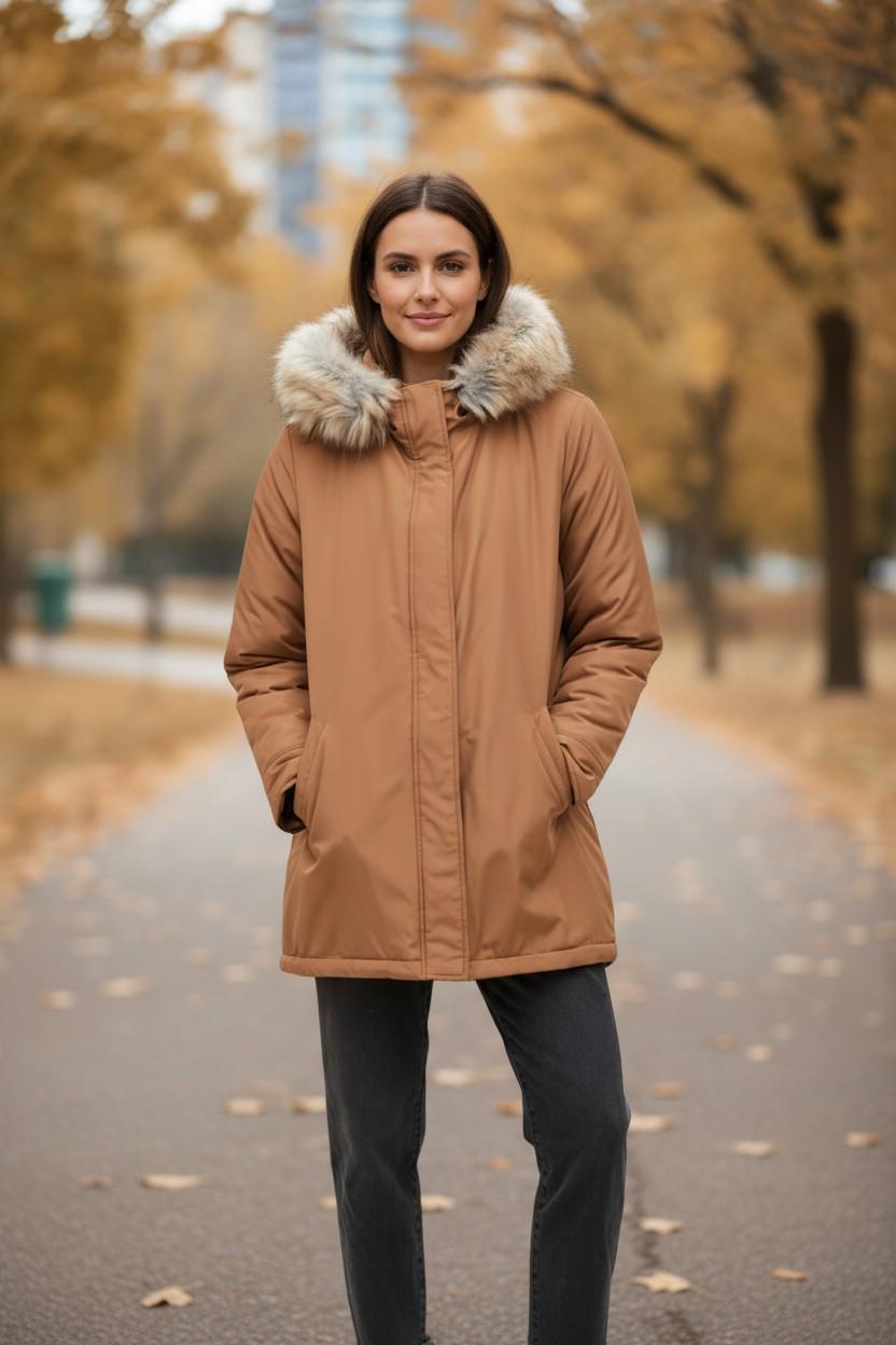 Куртка Vila 14077495x70 женская Коричневый р. 34 (194359-34) Куртка Vila 14077495x70 женская Коричневый р. 34 (194359-34)