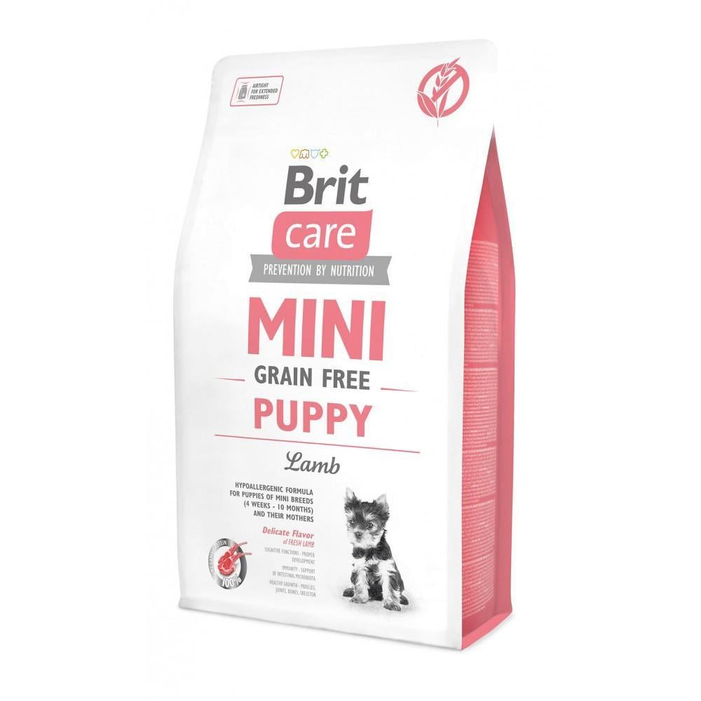 Корм сухий для цуценят Brit Care GF Mini Puppy мініатюрних порід з ягням 2 кг (арт.170773/520138)
