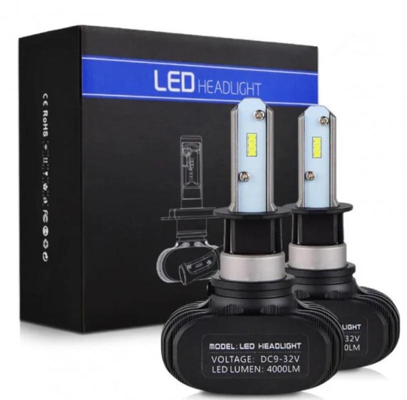 Комплект ламп LED HeadLight S1 H11 автомобильных с радиатором 6000K 4000 lm