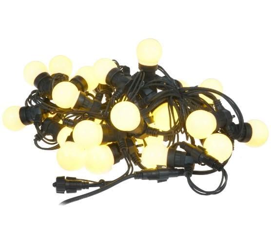 Гирлянда уличная Белт Лайт 10 LED ламп черный провод 5 м Теплый белый (8580999)