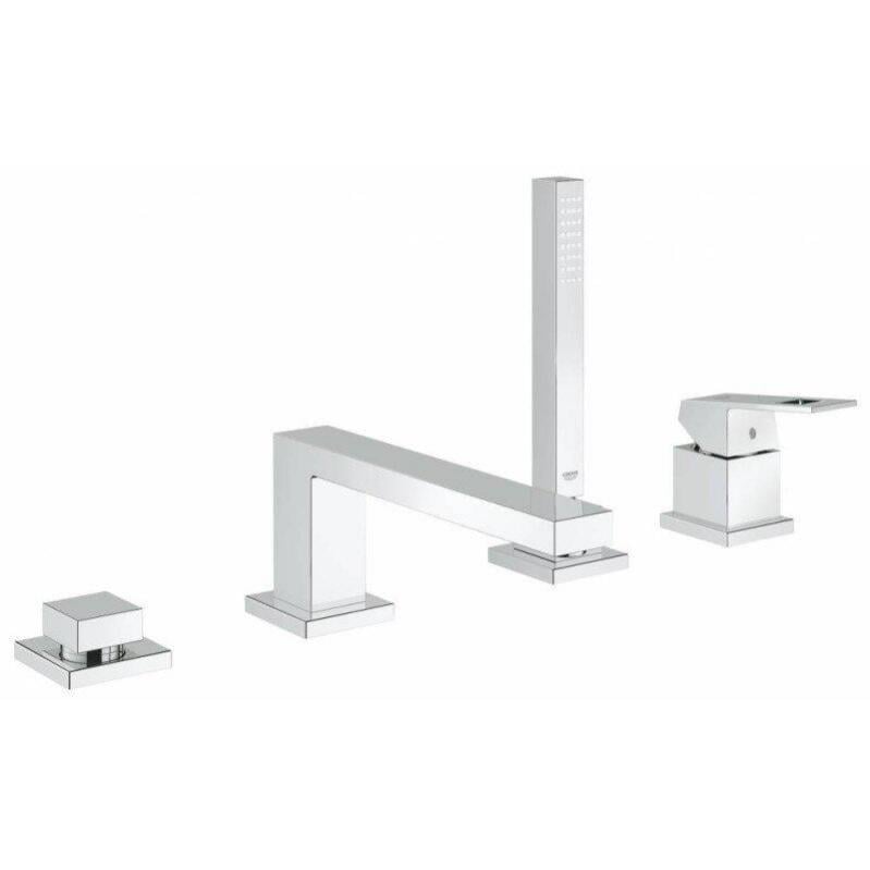 Смеситель  для ванны Grohe Eurocube 19897001 на 4 отверстия Хром (30948)