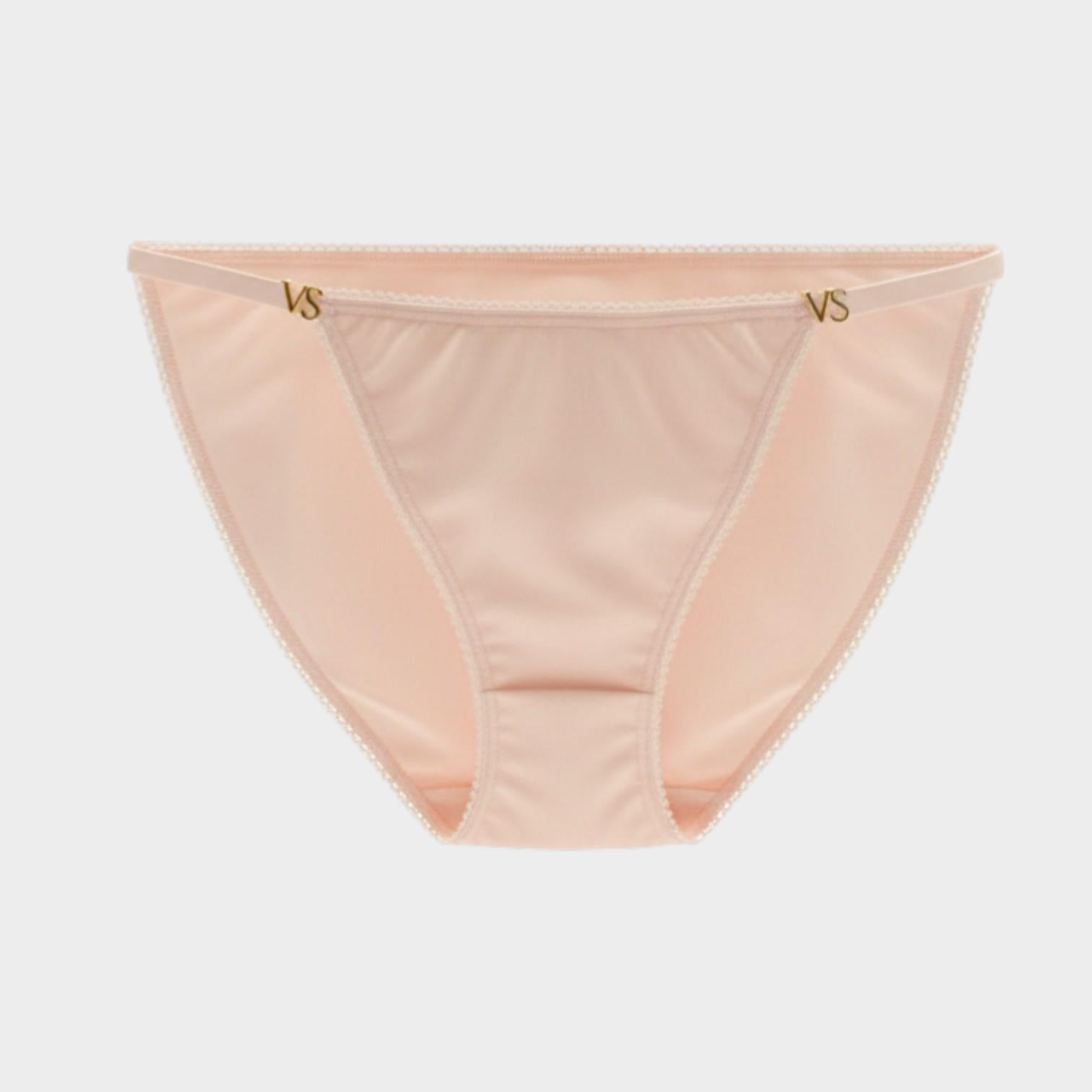 Трусики бикини Victorias Secret Logo Charm Panty XS Розовый (24587185)