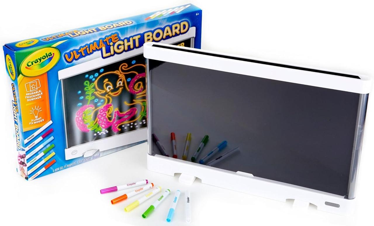 Crayola Ultimate Light Board Светящаяся доска для рисования. Детский графический планшет с подсветкой Крайола