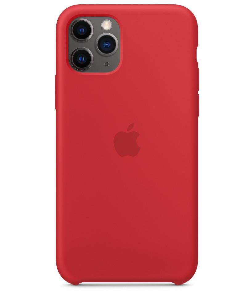 Силиконовый чехол-накладка Apple Silicone Case for iPhone 11 Pro, Red (HC)