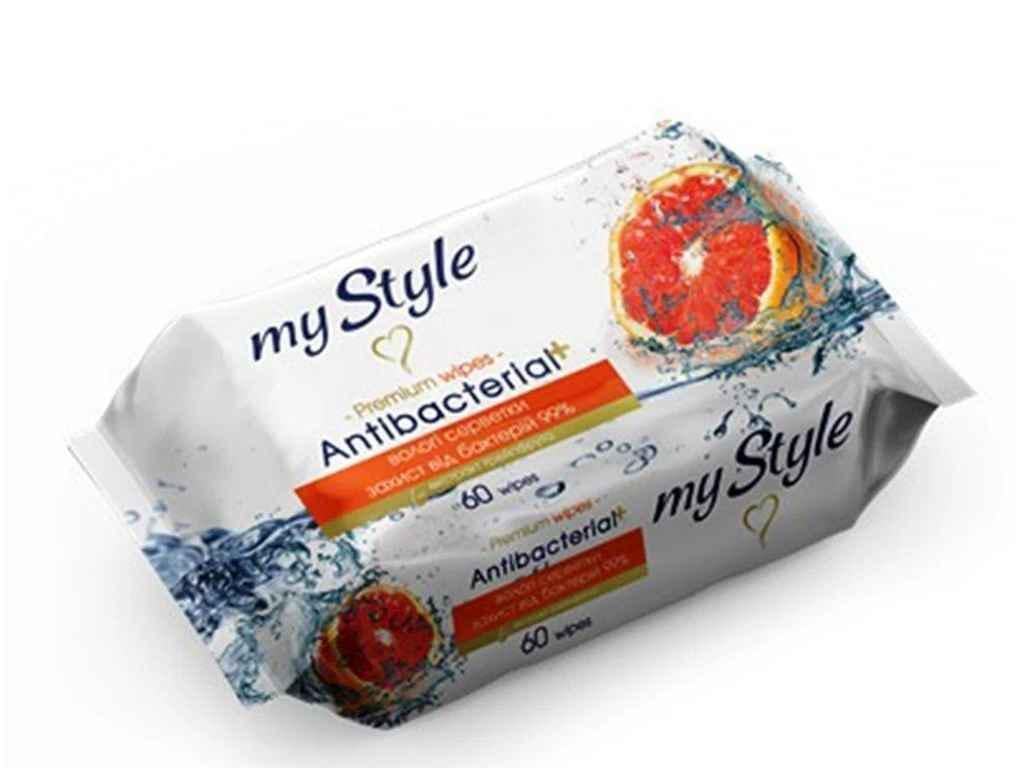 Вологі серветки My Style антибактеріальні 60 шт. (1014596)