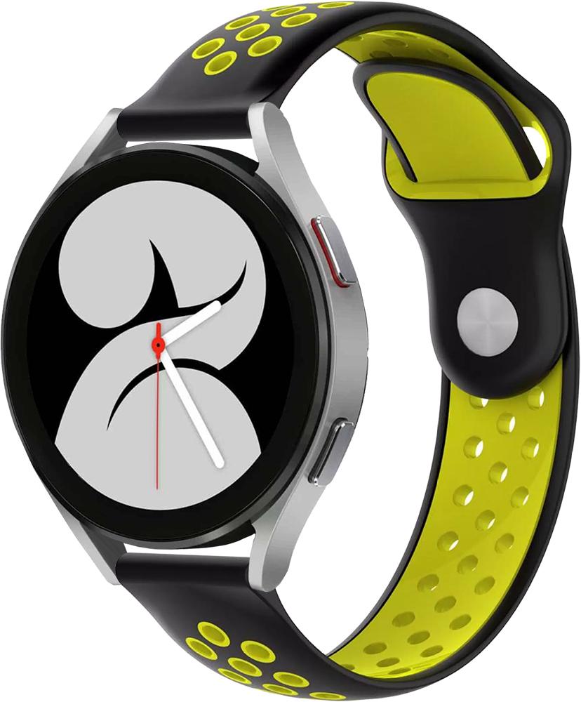 Ремешок Sport для Galaxy Watch 4 40 мм Black Yellow (22952-61) Ремешок Sport для Galaxy Watch 4 40 мм Black Yellow (22952-61)