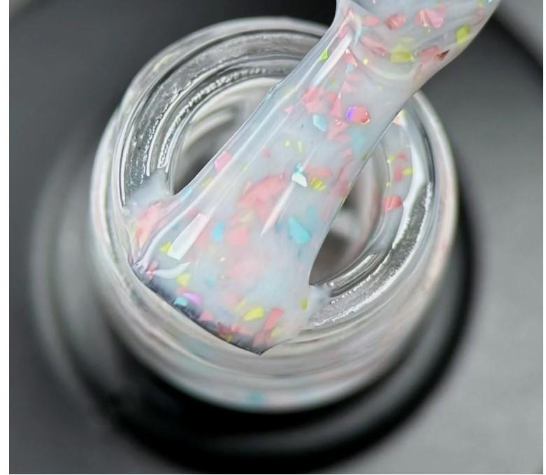 База для гель-лаку каучукова з поталлю Saga Leaf Base №07 9 мл