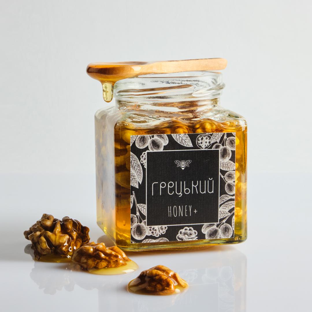 Мед натуральный с грецким орехом 320 г