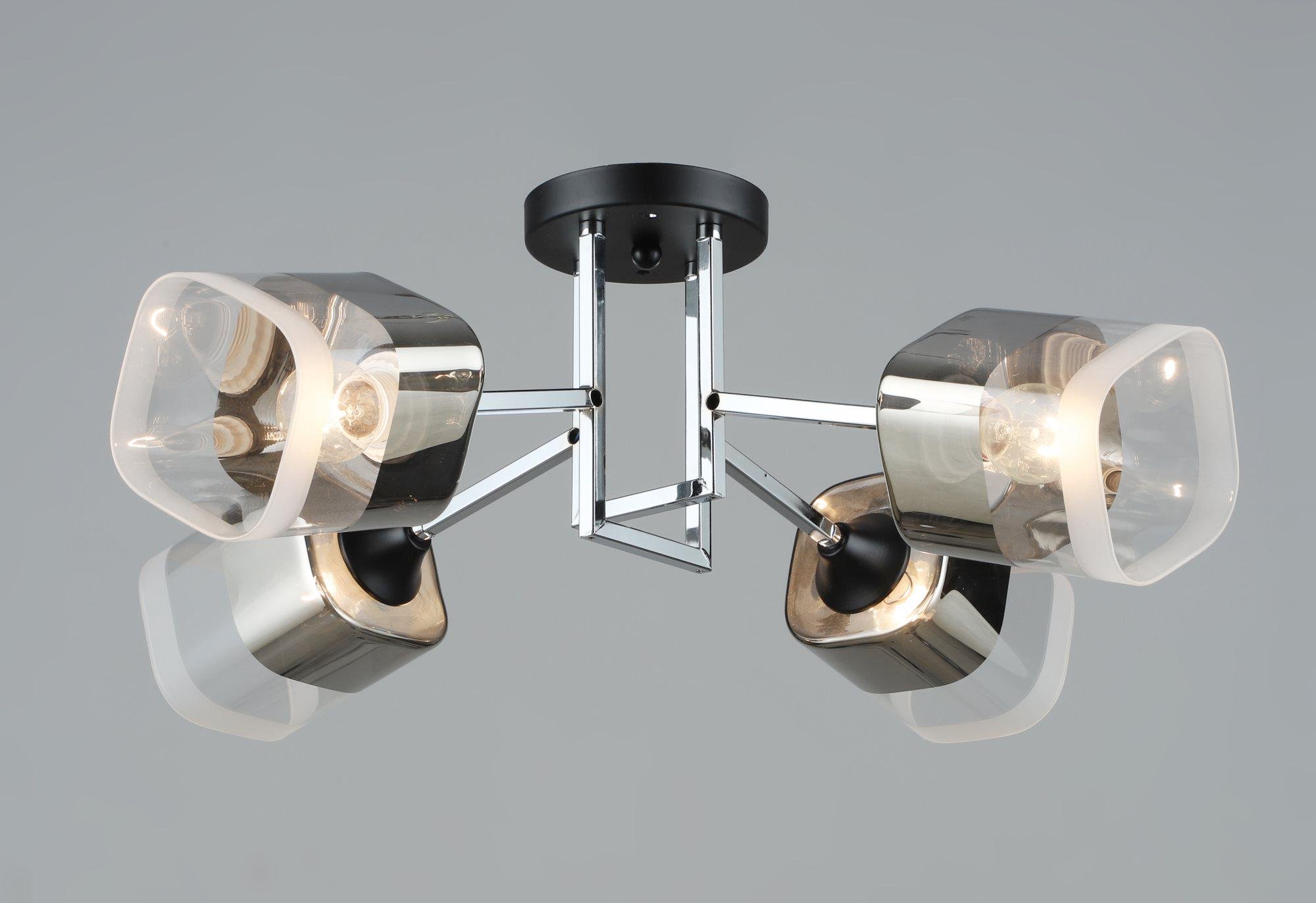 Люстра потолочная Sirius B K2184/4 BK+CH