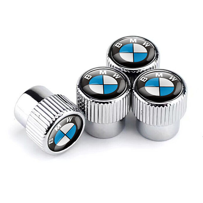 Набір ковпачків на ніпель SUNROZ Caps для BMW Premium Style 4 шт. Silver (A67581)