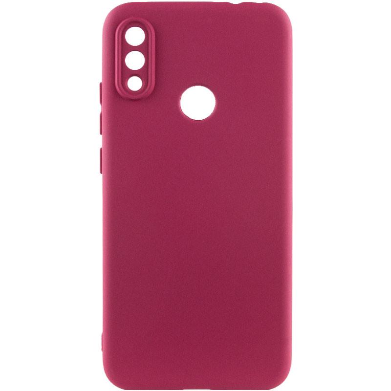 Противоударный чехол TPU GETMAN Liquid Silk Full Camera для Xiaomi Redmi Note 7 / Note 7 Pro / Note 7s Бордовый / Marsala