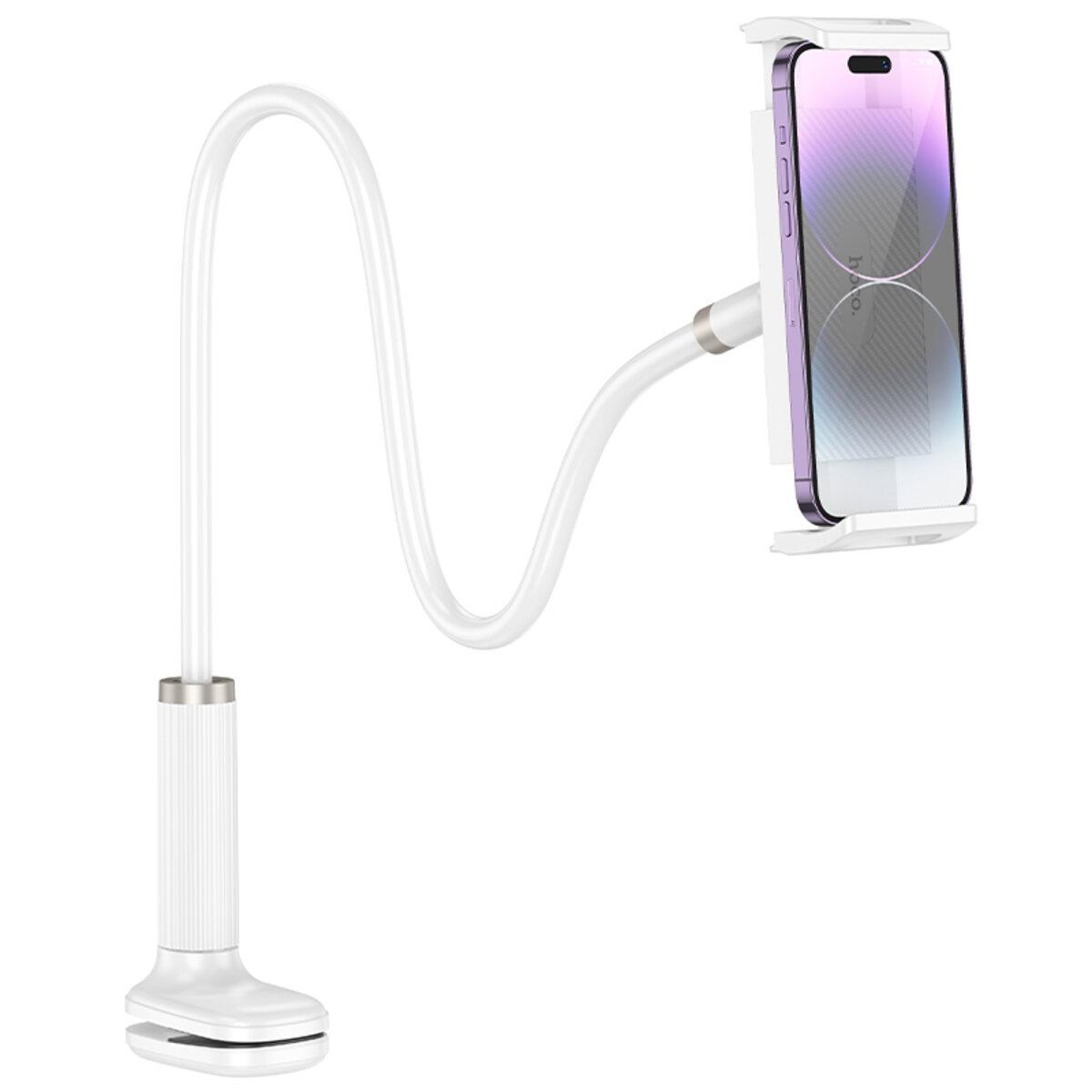 Тримач для телефона та планшету гнучкий Hoco HD10 Bamboo lazy stand White (6942007639231) Тримач для телефона та планшету гнучкий Hoco HD10 Bamboo lazy stand White (6942007639231)