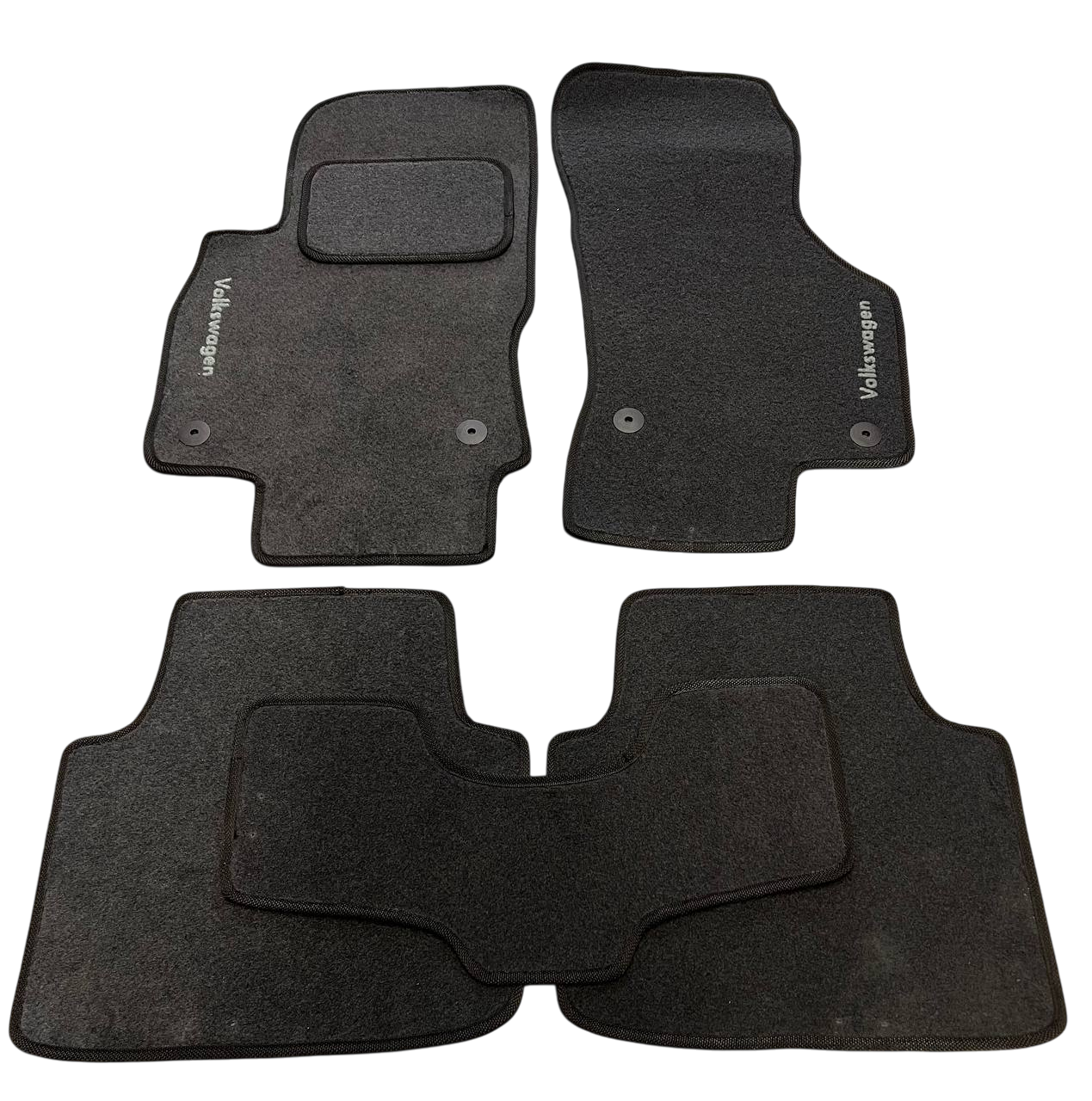 Килимки в салон ворсові для Volkswagen Passat 2014- B8 Сірий (1398313504)