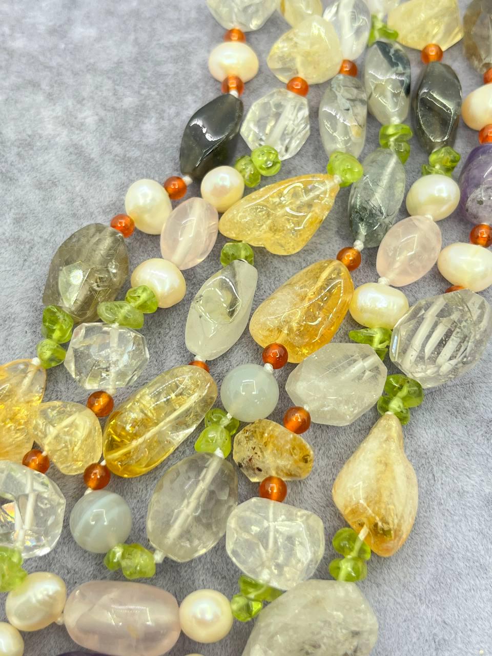 Бусы самоцветы 60 см Разноцветный (10160) - фото 5 Бусы самоцветы 60 см Разноцветный (10160) - фото 5