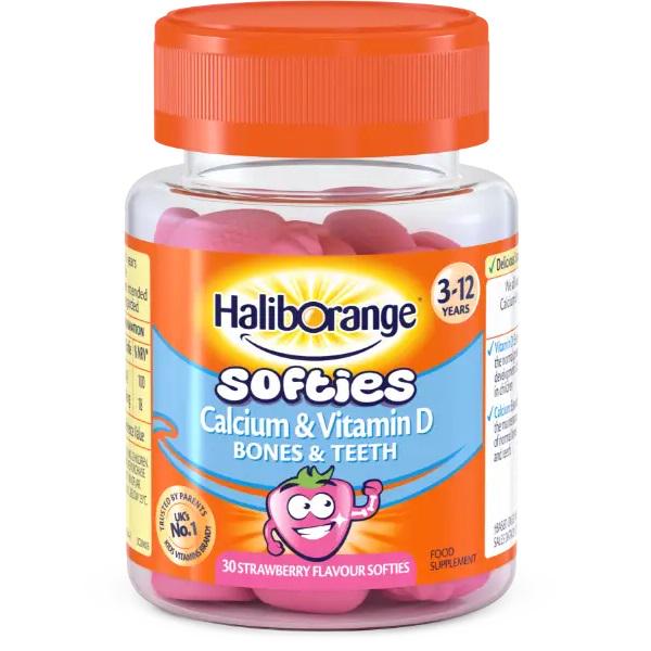 Витаминно-минеральный комплекс Haliborange Kids Calcium & Vitamin D Strawberry 30 gummies (000020711)