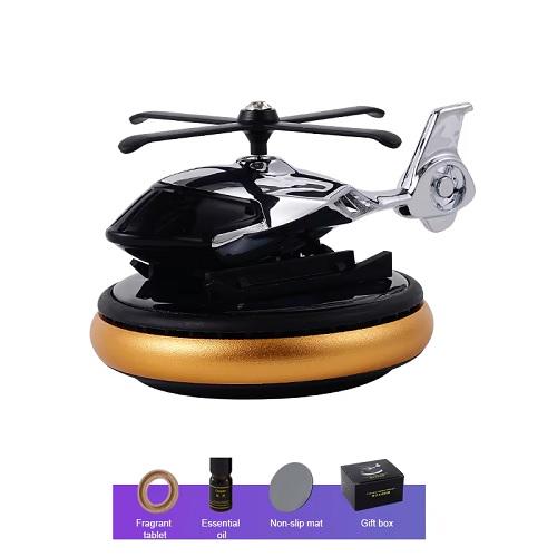 Ароматизатор багаторазовий Гелікоптер на сонячній батареї Золотий (00000065618) - фото 5