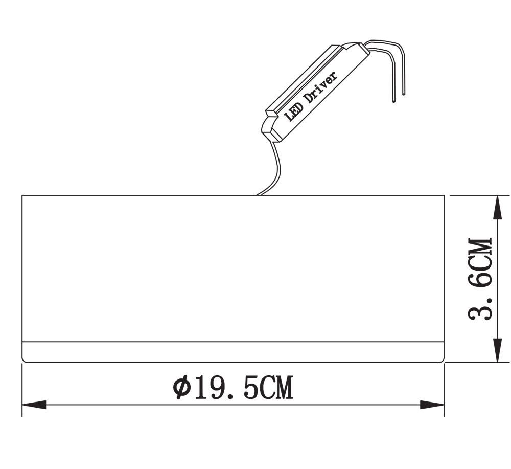 Світильник стельовий Arte Lamp Antares A7816PL-2WH 12W/4W LED Білий (11323470) - фото 5