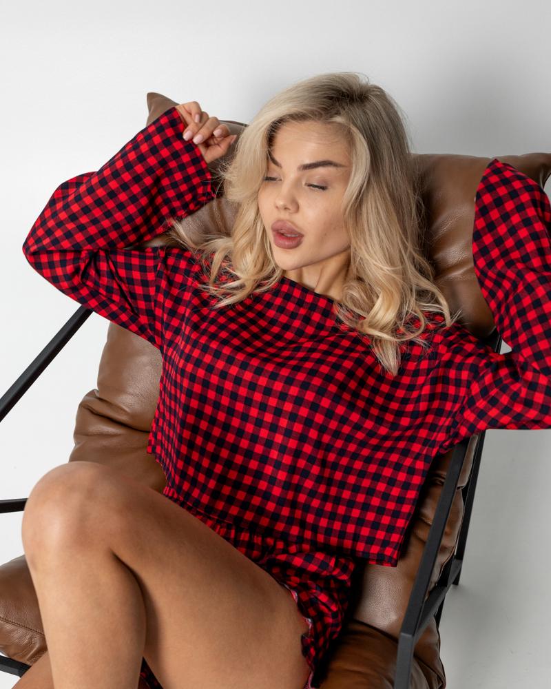 Женская пижама QC Regina 20755 S Красный с черным (20755S) - фото 7 Женская пижама QC Regina 20755 S Красный с черным (20755S) - фото 7