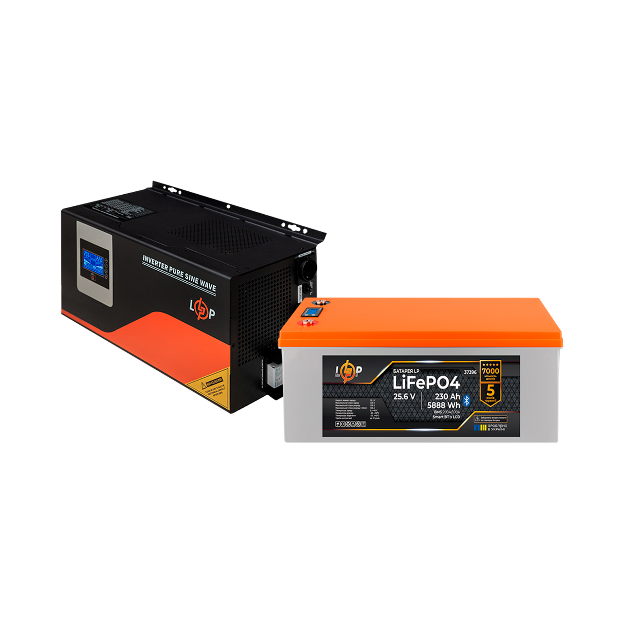 Комплект резервного питания LogicPower ИБП и литиевая LiFePO4 батарея UPS W3000 АКБ LiFePO4 5888W