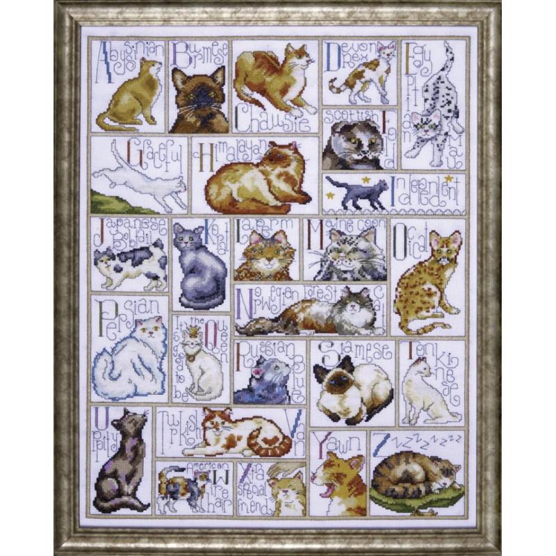 Набор для вышивания крестиком Design Works 2701 ABC Cats (19144)