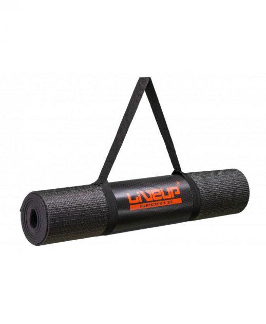 Килимок для йоги LiveUP Yoga Mat Total 80x61x0,4 см LS3231-04blk Black