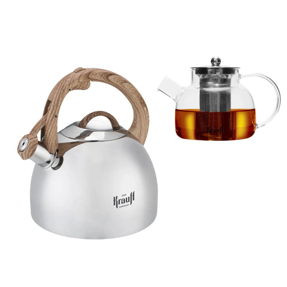 Чайник Krauff Atria 3 л с заварочным чайником Thermoglas 1 л (55-333-564)