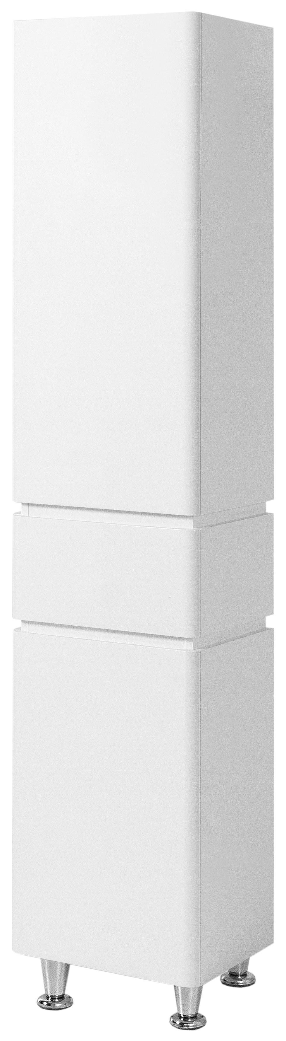 Пенал ЮВВІС Ліон ПН1ш-Д лівий підлоговий у ванну кімнату 40 см Білий (18089542)