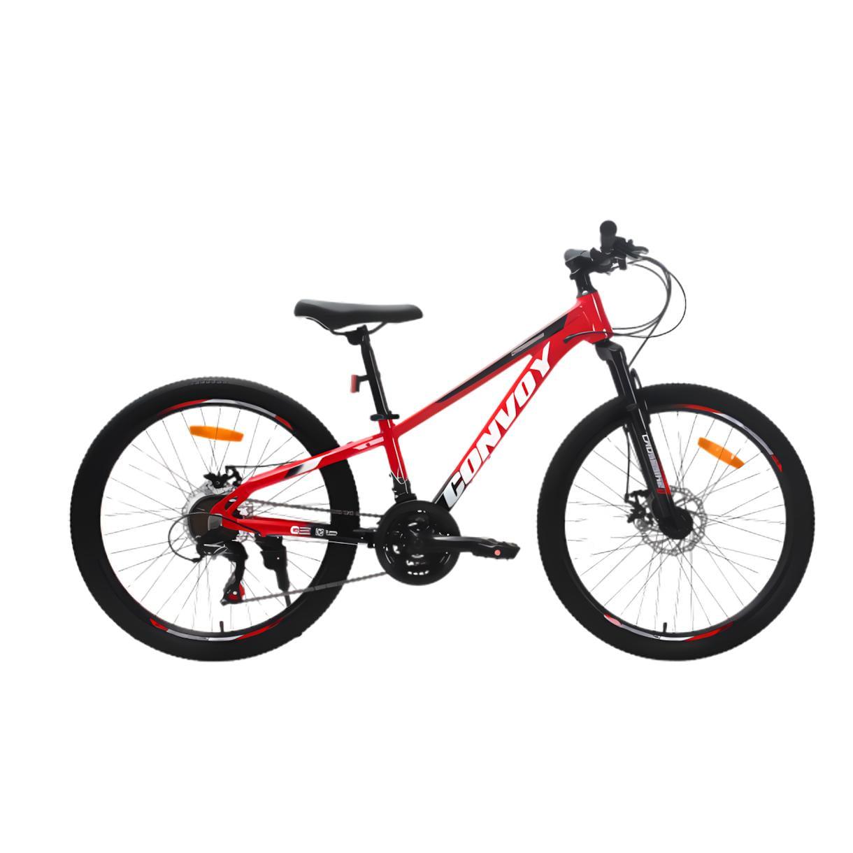 Велосипед CrossBike CONVOY 24" 11" Червоний/Чорний (212)