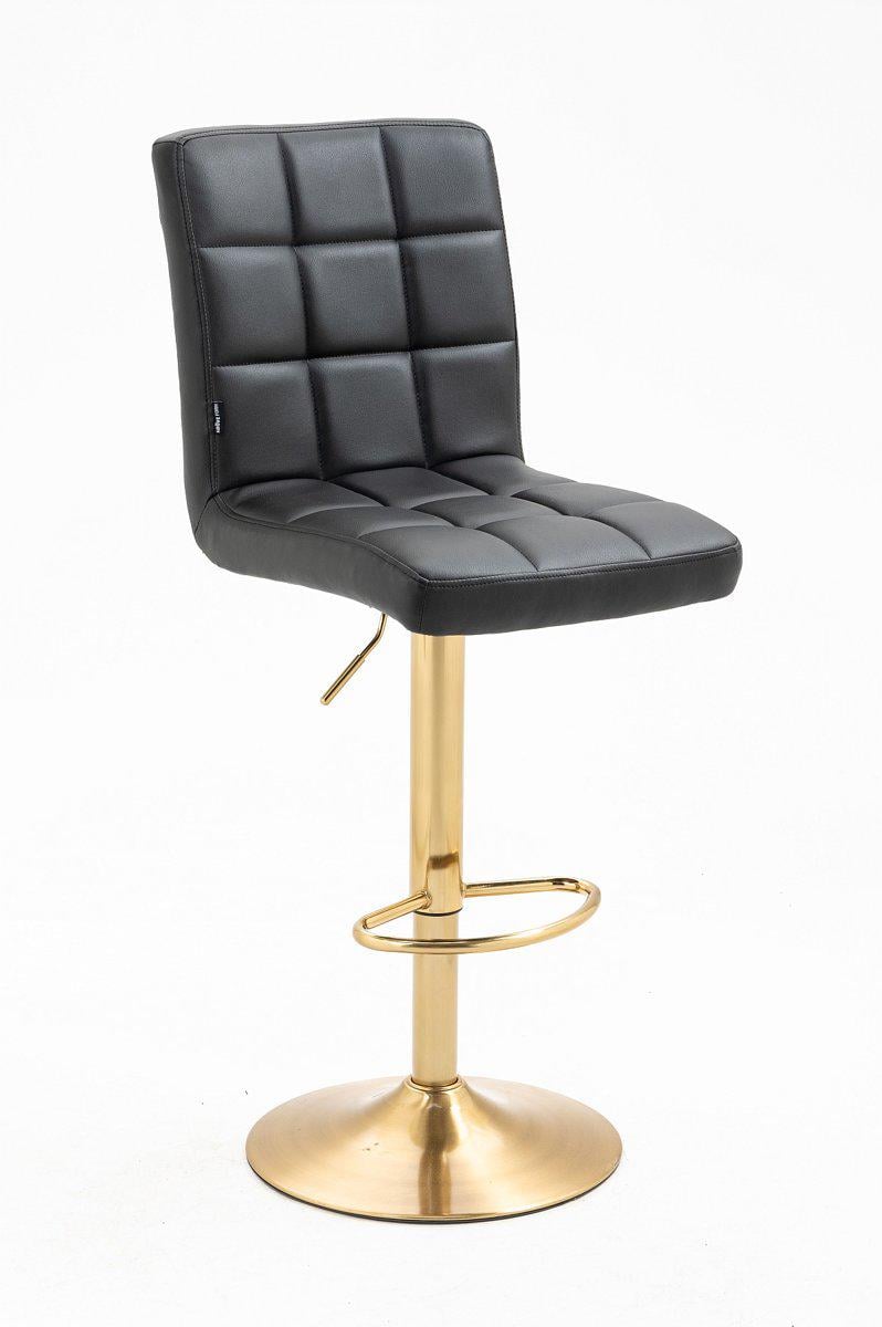 Стул барный хокер Votana HC1015W Черный/Золотой