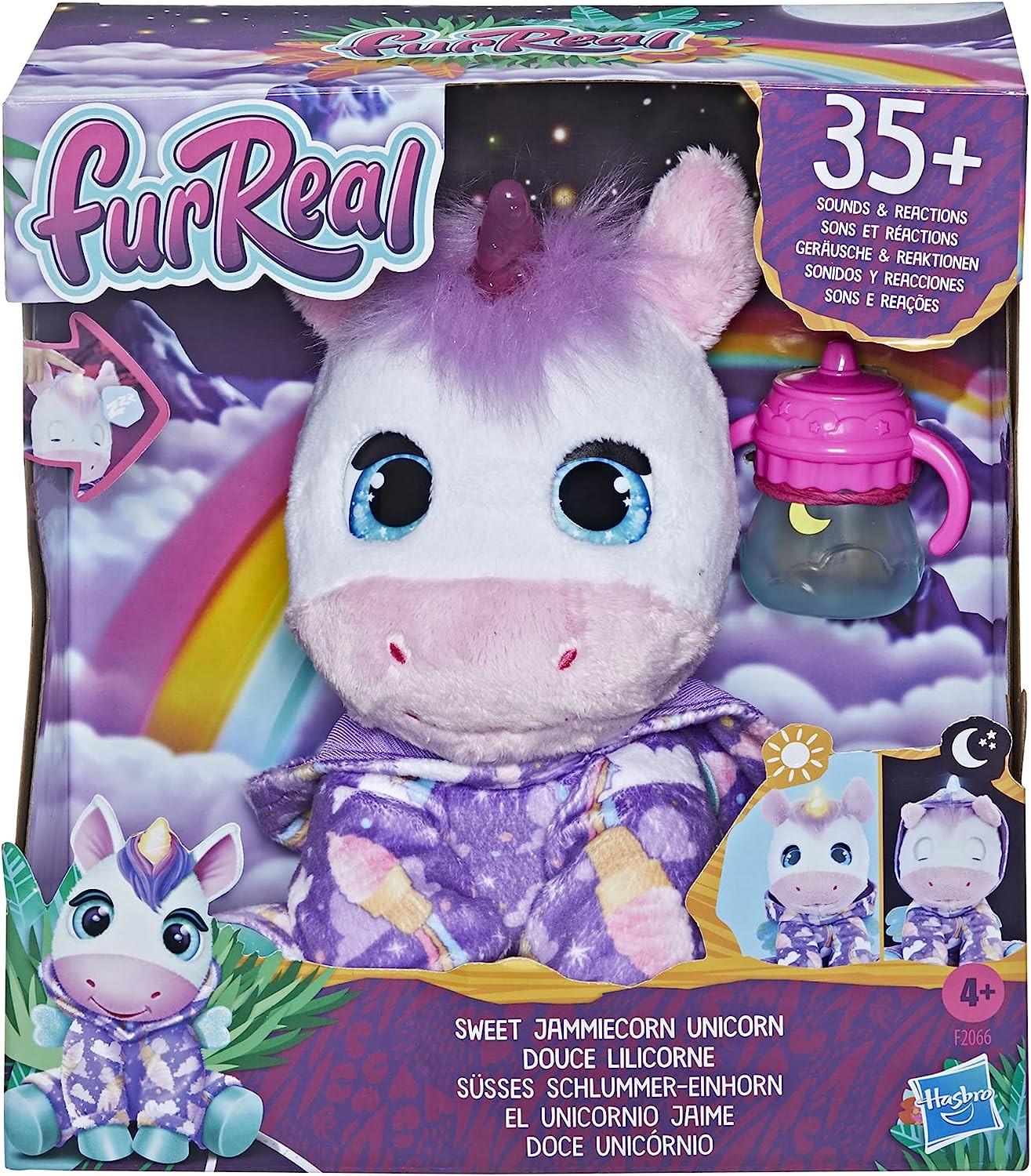 Игрушка интерактивная Малыш Единорог FurReal Sweet Jammiecorn Unicorn Interactive Plush Toy (FR15) - фото 3