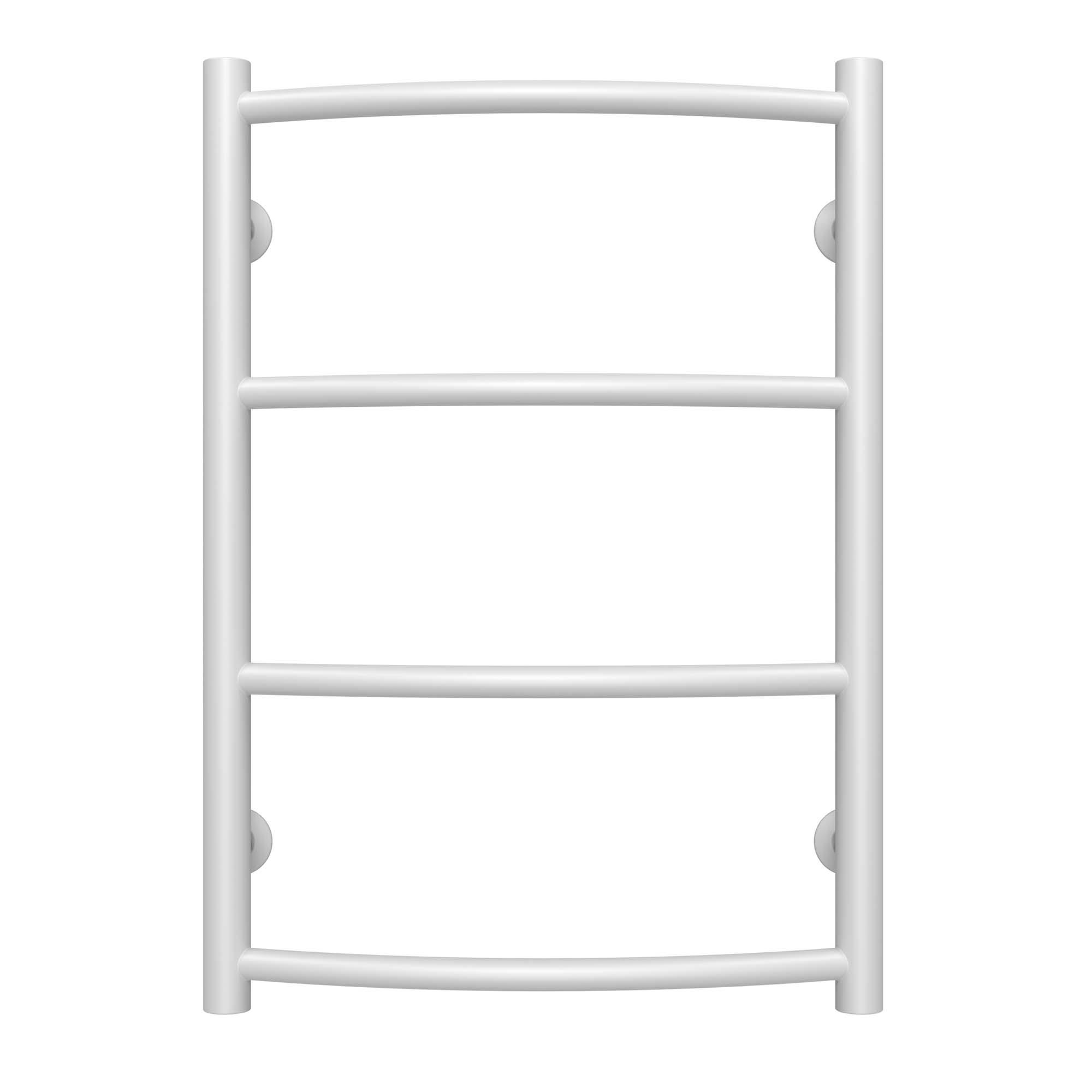 Полотенцесушитель водяной Deffi Классик П4 нижнее подключение нержавеющая сталь 400х600 мм Белый (C.DK.60.40.4.W.A)