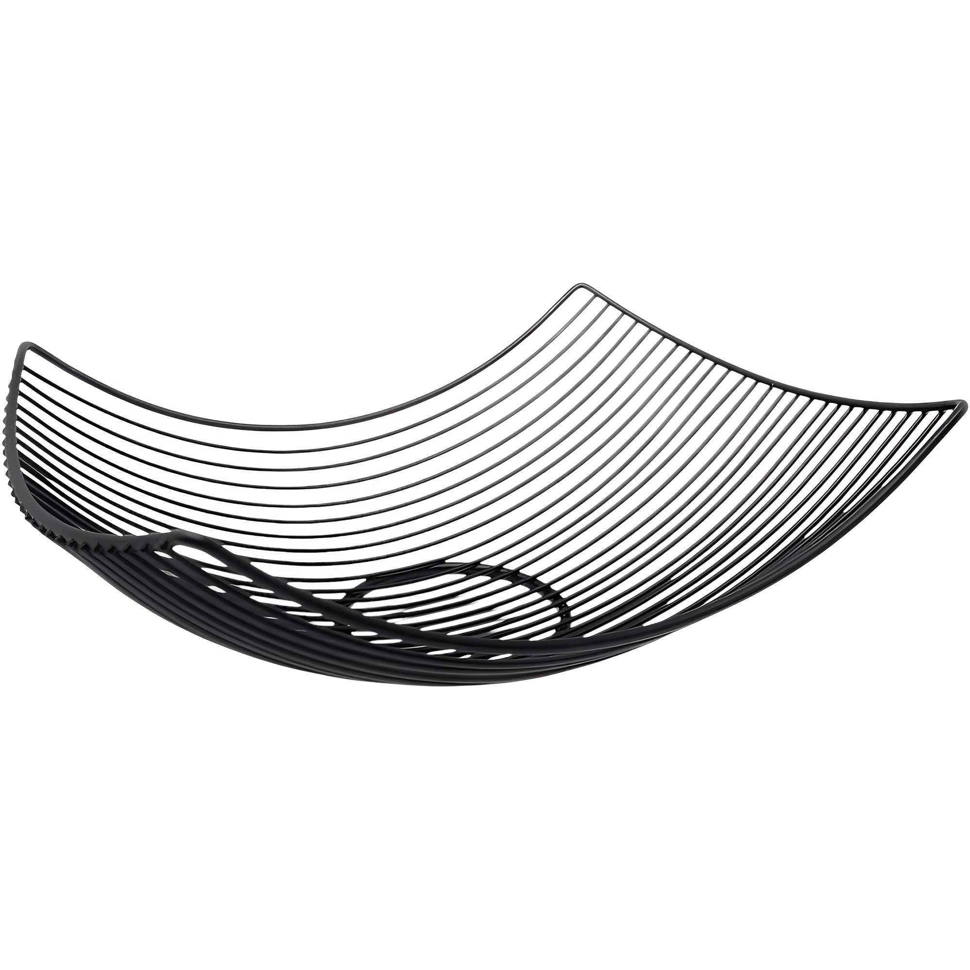 Фруктовница прямоугольная Stenson R99094 металлическая 23х29 см Черный (0627ef2a)