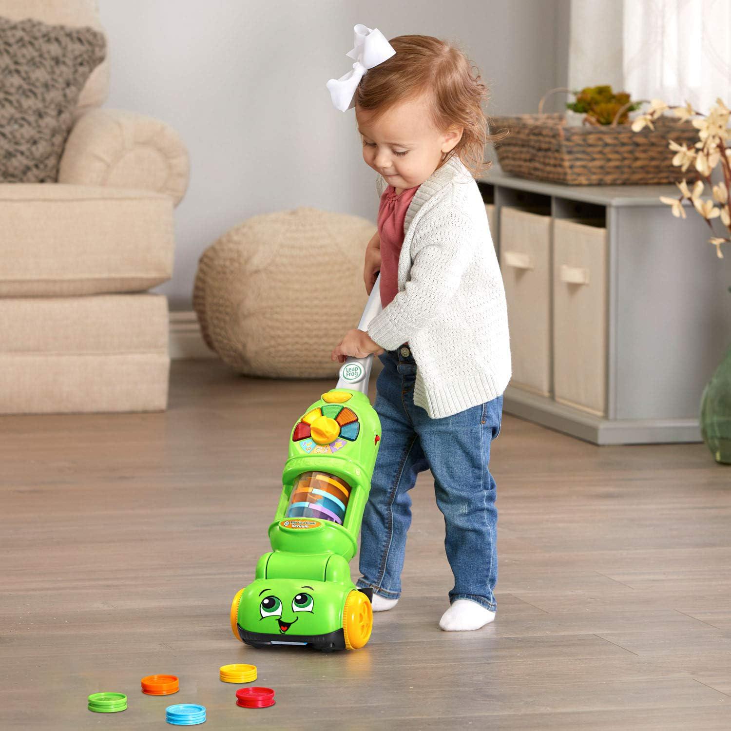 Развивающая игрушка интерактивная Умный пылесос LeapFrog Pick Up and Count Vacuum - фото 4