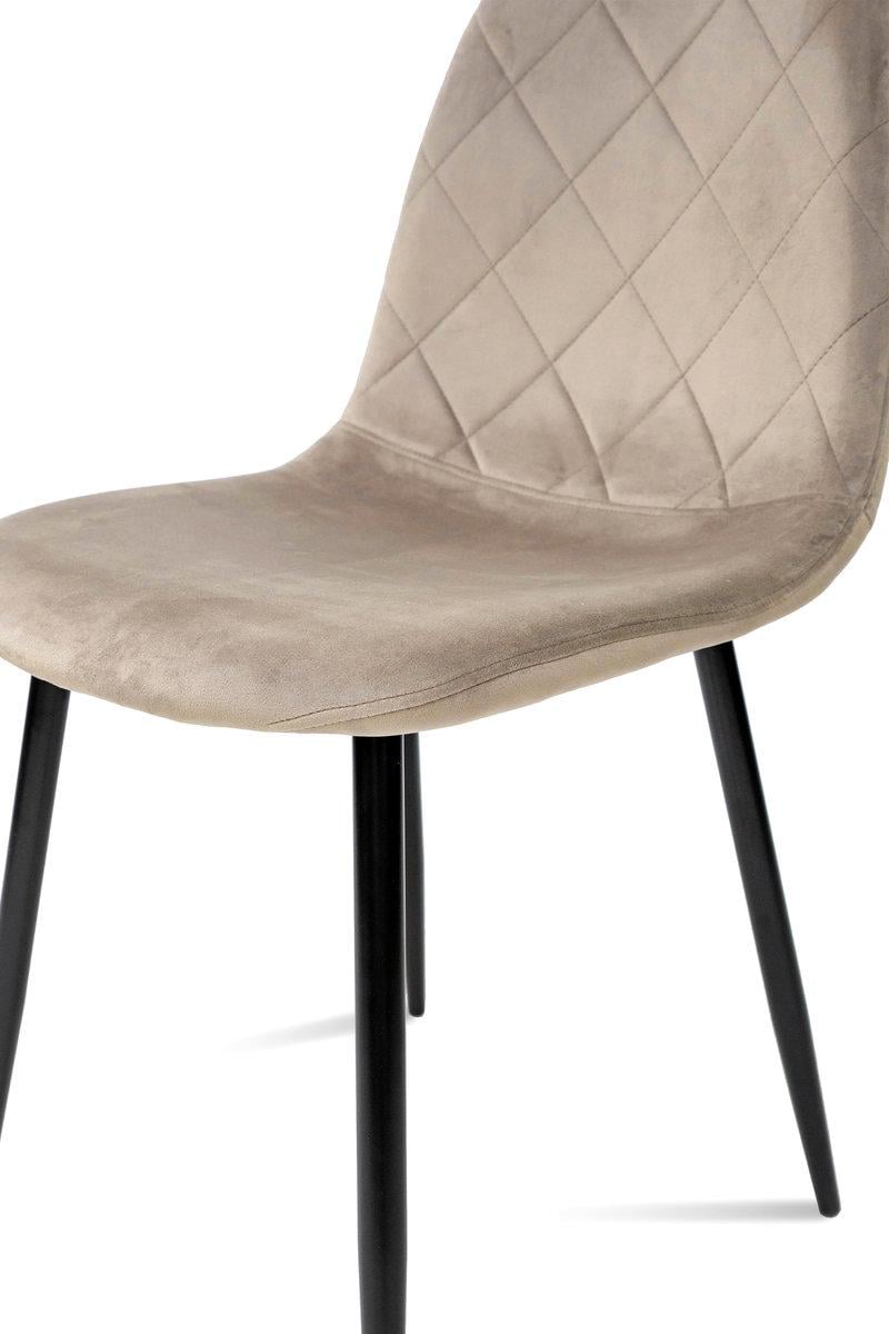 Стілець кухонний Ембер-L Мікс Меблі Чорний/Велюр Бежевий - фото 5 Стілець кухонний Ембер-L Мікс Меблі Чорний/Велюр Бежевий - фото 5