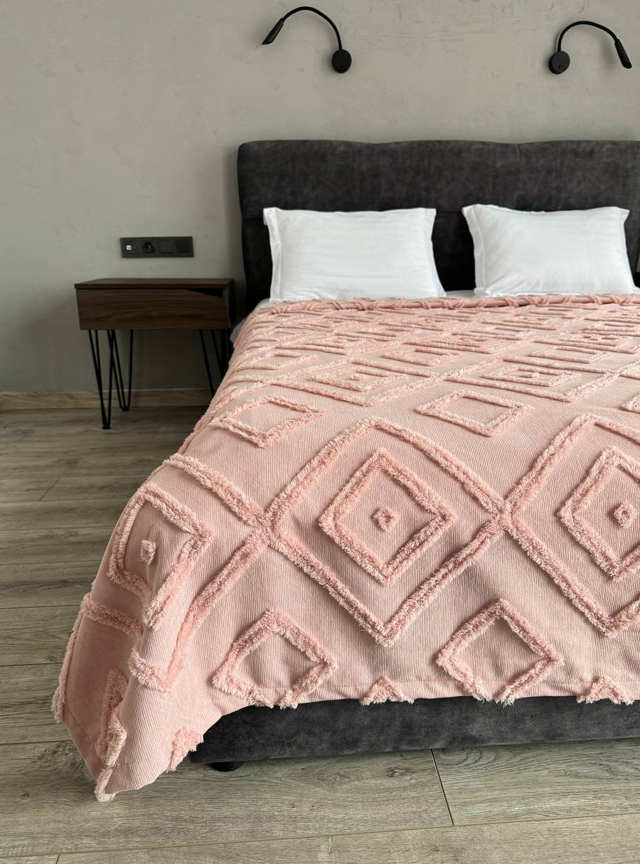 Покрывало Олаф 140x250 см Нежно-розовый (24080-12-140х250cm)