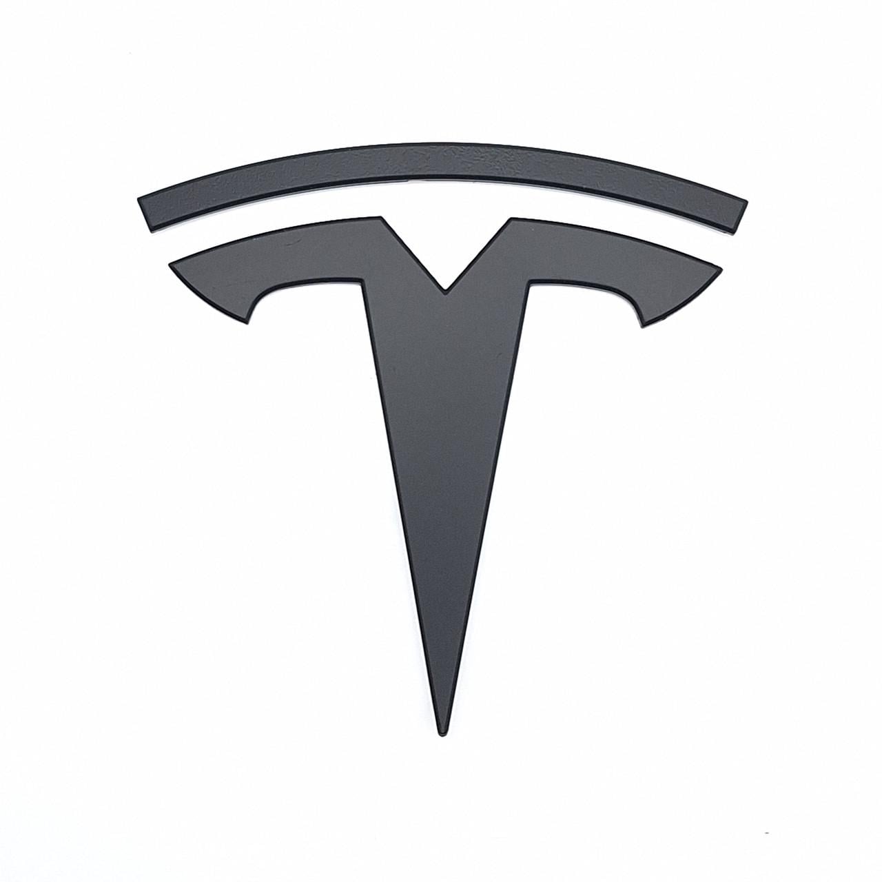 Емблема Tesla Model 3 Y передня 8,3х8 см Чорний матовий (2058761984)