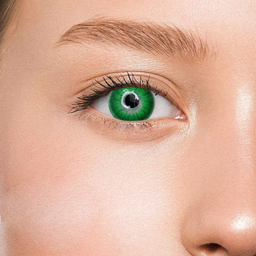 Контактные линзы зеленые Elite Lens Грин 1 +0,00 14,5 мм 2 шт. Зеленый (25906388)