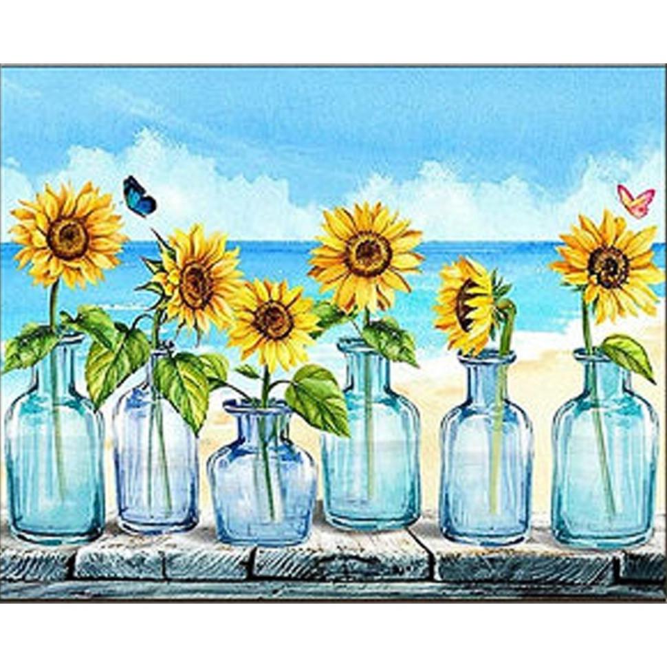 Алмазна мозаїка Strateg Соняшники біля моря HEG86086 30х40 см (RLT50310) Алмазна мозаїка Strateg Соняшники біля моря HEG86086 30х40 см (RLT50310)