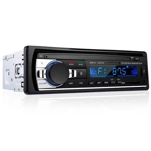 Магнитола в авто SA-520 ISO Bluetooth 1Din с AUX/USB/SD с пультом (2392)